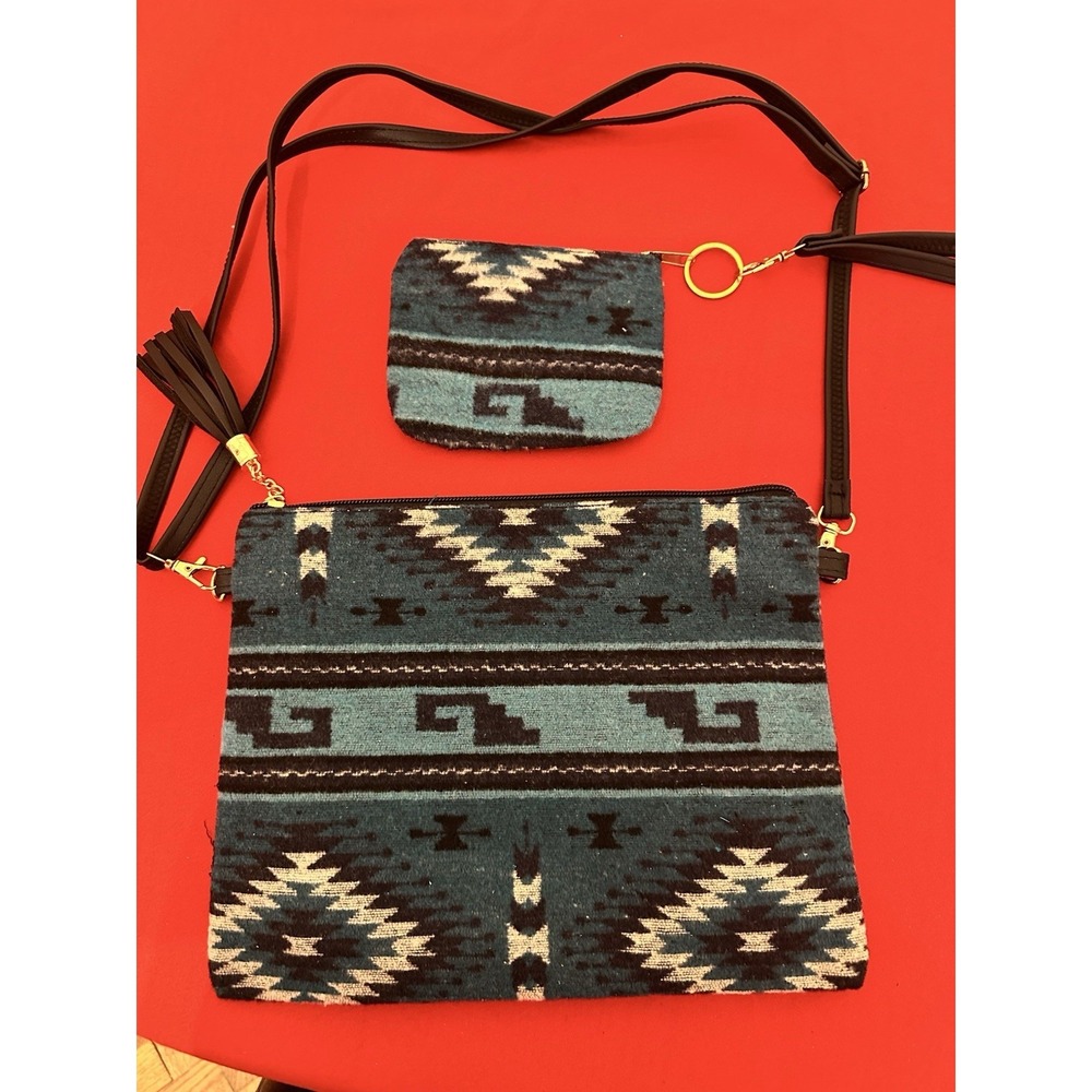 Southwestern Purse Set with Coin Pouch Crossbody Bag
